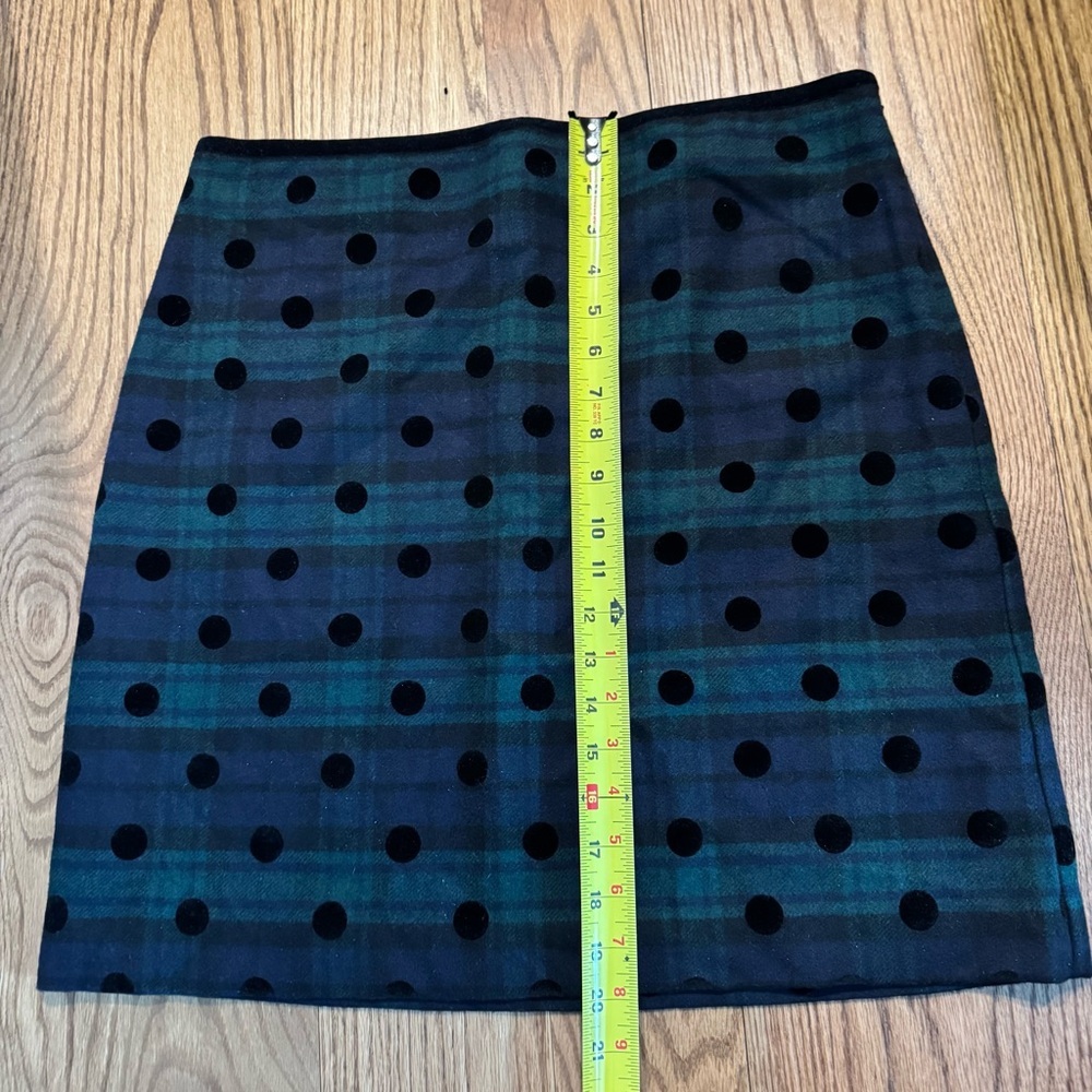 NWT Talbots 12P BLACK WATCH PLAID A-LINE SKIRT Wool blend. - Picture 5 of 9